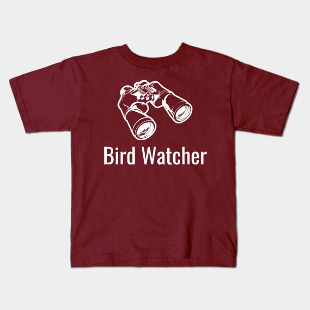 Bird Watching Kids T-Shirt by SillyShirts